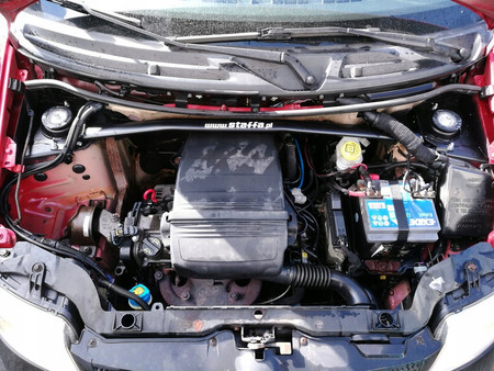 Strut Bar Fiat Panda 2 Black