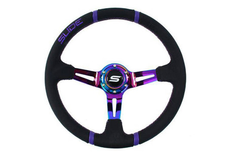 SLIDE steering wheel 350 mm NeoChrome leather - 80 mm offset