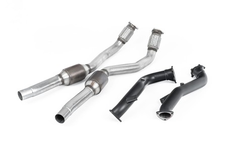 Large Bore Downpipes and Hi-Flow Sports Cats Audi S6 4.0 TFSI C7 Quattro 2012 - 2018 Milltek Sport