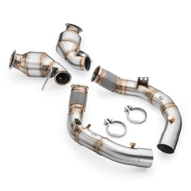 Downpipe BMW M8 F91 with catalytic converter HJS EURO 6 300 CPSI