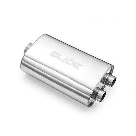 Center muffler 51mm/350mm SLIDE 304SS 