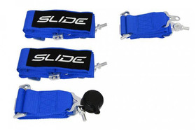 Racing seat belts SLIDE Quick 4p 3" blue 