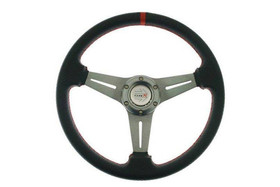 PRO sport steering wheel 350 mm red carbon – 20 mm offset