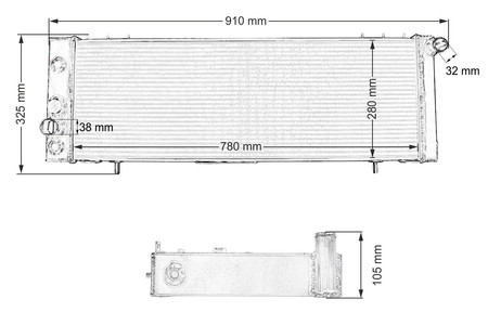 Performance Radiator Jeep Cherokee I 1984-1990