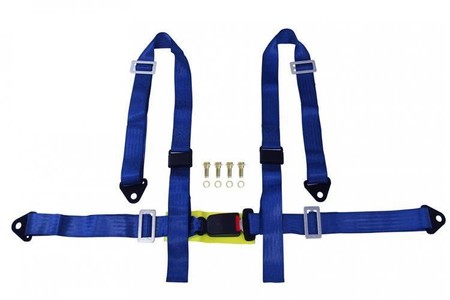 Racing seat belts 4p 2" Blue - E4