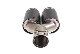 Double exhaust tip 101 mm inlet 76 mm SLIDE 