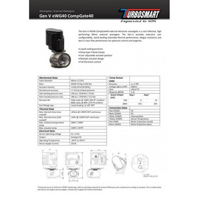 Wastegate Turbosmart 40mm Comp-Gate Electronic V-Band Czarny