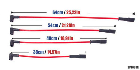 Ignition Leads Fiat Cinquecento Sporting Punto I Lancia Delta Red