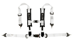 Racing seat belts SLIDE V2 white 4p 2" E4