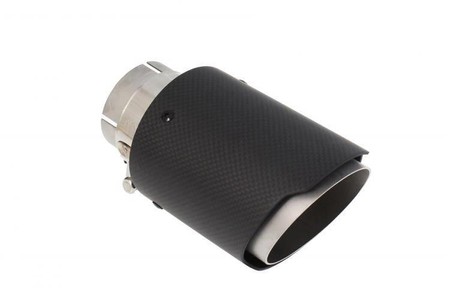 Exhaust tip 101 mm, inlet 65 mm – carbon, size S