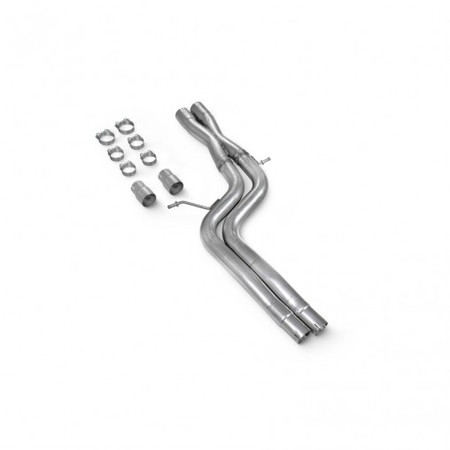 Audi S4 3.0 TFSI V6 Quattro & Avant B8/B8.5 Centre silencer delete with X-pipe