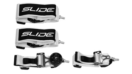 Pasy sportowe SLIDE V2 Quick białe 4p 3"