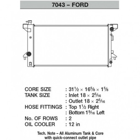 Chłodnica Ford Raptor F-150 3.5L CSF