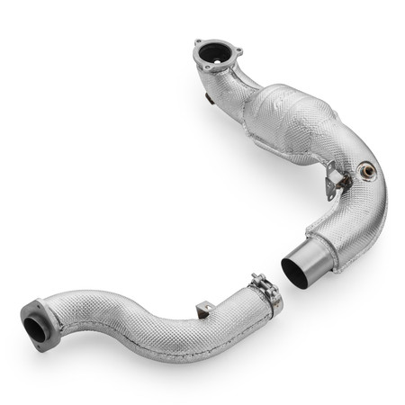 Downpipe Mercedes AMG A35 GPF W177 4MATIC DPF OFF usunięcie GPF z katalizatorem MS i osłoną termiczną