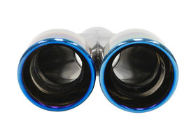 Exhaust tip 89×2 mm, inlet 60 mm – polished, burnt, left