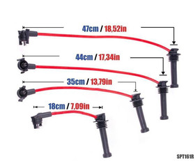 Przewody zapłonowe Ford Escort Fiesta Mondeo Puma 90-98 Czerwone