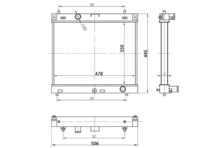 Sportowa chłodnica wody Toyota Yaris P90 1.0 1.3