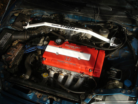 Strut Bar Honda Civic V VI CRX Del Sol Black