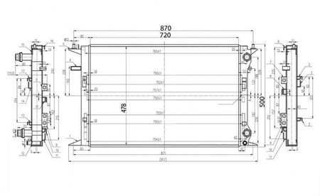 Performance Radiator Audi A4 A5 B8 A6 C7 Q3 Q5