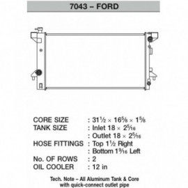 Chłodnica Ford Raptor F-150 3.5L CSF