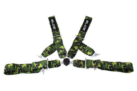 Pasy sportowe SLIDE Quick 4-punktowe 3" camo