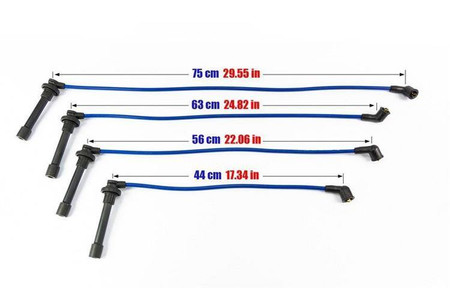 Przewody zapłonowe Honda CRX Civic LOGO 92-02 Czerwone