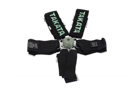 Racing harness 6-point 3" black – Takata Replica