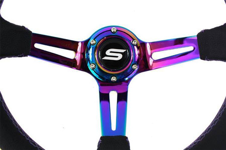 SLIDE steering wheel 350 mm NeoChrome leather - 80 mm offset