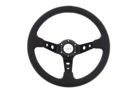 Sport steering wheel PRO 350mm offset:80mm Leather Black