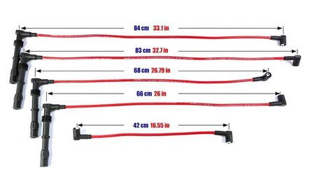 Ignition Leads Seat Ibiza Toledo Volkswagen Golf Jetta Vento 85-02 Red