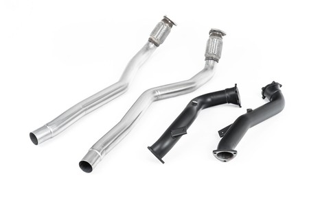 Large-bore Downpipes and Cat Bypass Pipes Audi RS7 C7 Sportback 4.0 V8 TFSI biturbo inc Performance Edition 2013 - 2018 Milltek Sport