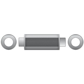 Sport Exhaust Muffler RM01 70mm Round – Universal, Stainless Steel T304