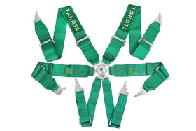 Racing harness 6-point 3" green – Takata Replica