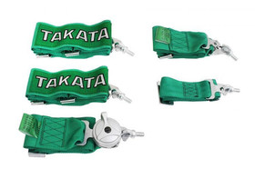Racing harness 5-point 3" green – Takata Replica