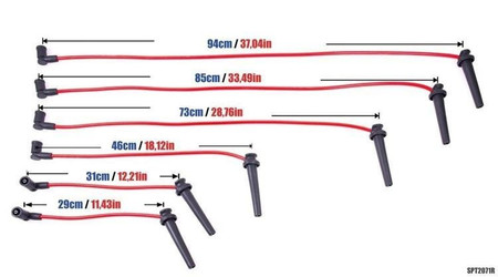 Przewody zapłonowe Ford Mondeo MK3 2.5 V6 Czerwone