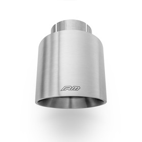 Angled satin stainless steel tip KSCS101/63DS with clamp