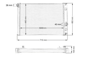 Performance Radiator Chevrolet Corvette C4 1989-1996