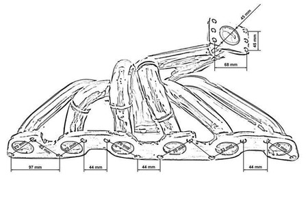 Exhaust manifold Nissan Skyline R32 R33 R34 RB26DETT