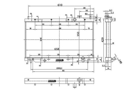 Sportowa chłodnica wody Honda Civic 2001-2005