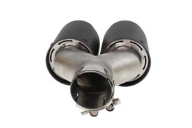 Podwójna końcówka tłumika 2×89 mm, wejście 57 mm – Carbon, rozmiar L