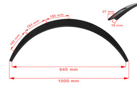 Universal small fender flares