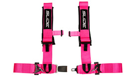 Racing seat belts SLIDE V2 pink 4p 3" E4