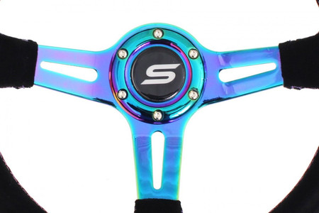 SLIDE steering wheel 350 mm NeoChrome suede - 45 mm offset 