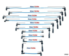 Przewody zapłonowe Audi V8 100 S6 3.6 4.2L V8 91-97 Czerwone