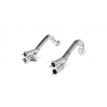 Porsche 718 Cayman GT4/Spyder-OPF/GPF Link pipe set (Titanium) Akrapovic