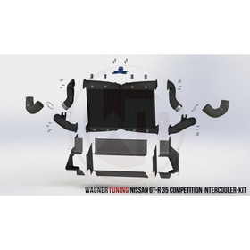 Intercooler Nissan GT-R R35 Kit Wagner Tuning