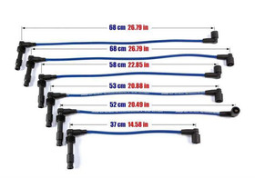 Ignition Leads Opel Calibra Vectra Omega Saab 900 2.5 3.0 V6 Blue