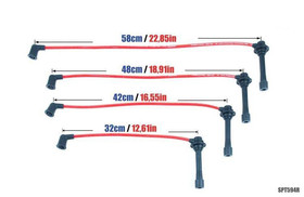 Ignition Leads Mazda MX-3 MX-5 Xedos 323 Turbo Red