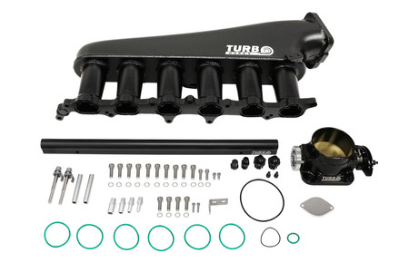 Intake Manifold Toyota Lexus 2JZ-GE with Throttle Body and Fuel Rail Black