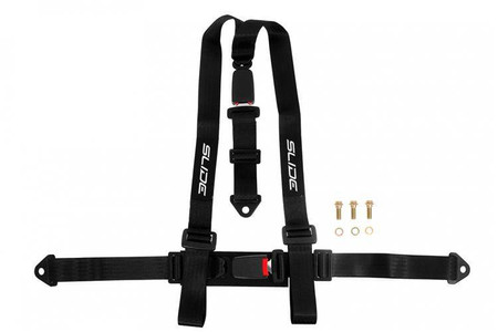 Racing seat belts SLIDE 3p 2" black 